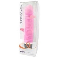 Silicone Classic Thick Pink Vibrating Dildo